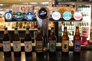 The Bridge House in Belfast, and their selection of bottled craft beer versus mass-marketed beers on tap.